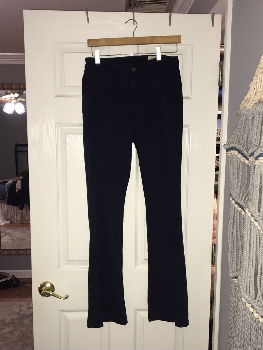 Women's Black Bootcut Stretch Pants - Sleek Everyday Flare